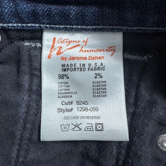 Citizens Of Humanity Indigo Denim Jeans - Picture 6 of 6